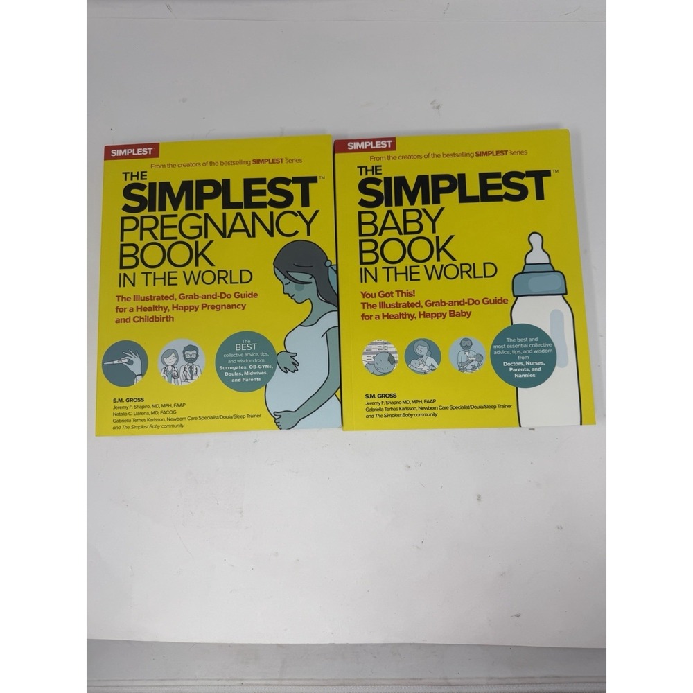 The Simplest Pregnancy Book & The Simplest Baby Book in the World Set S.M. Gross